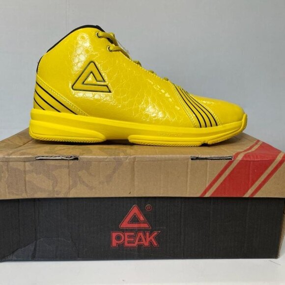 Men Peak Sport Basketball Yellow Mens Sneaker Size 8.5 - Picture 2 of 11